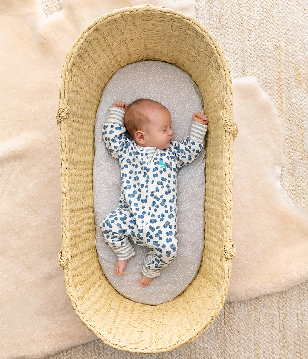 Footless Romper Cotton Denim Blueberries - Image 5