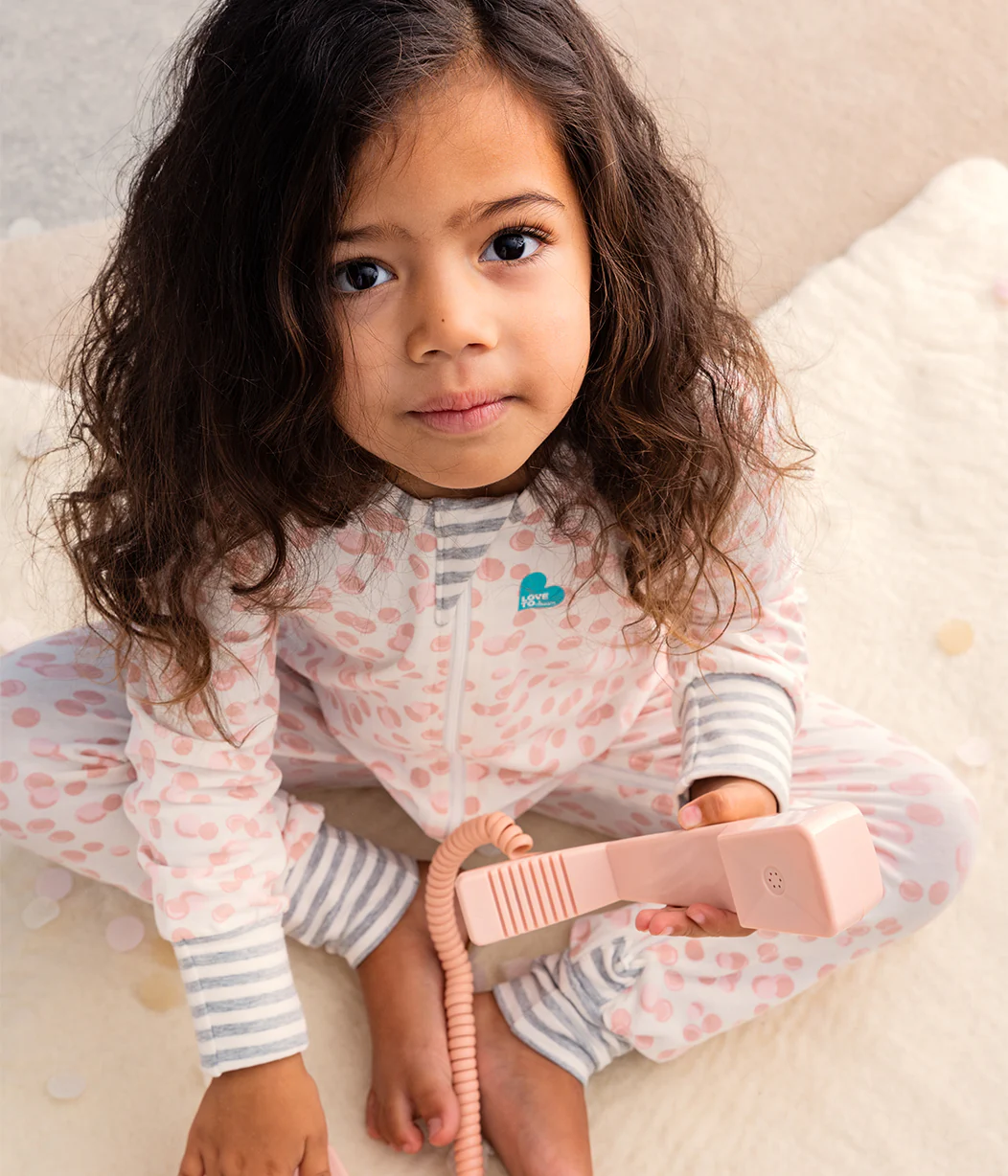 Footless Romper Cotton Rose Bubbles - Image 5