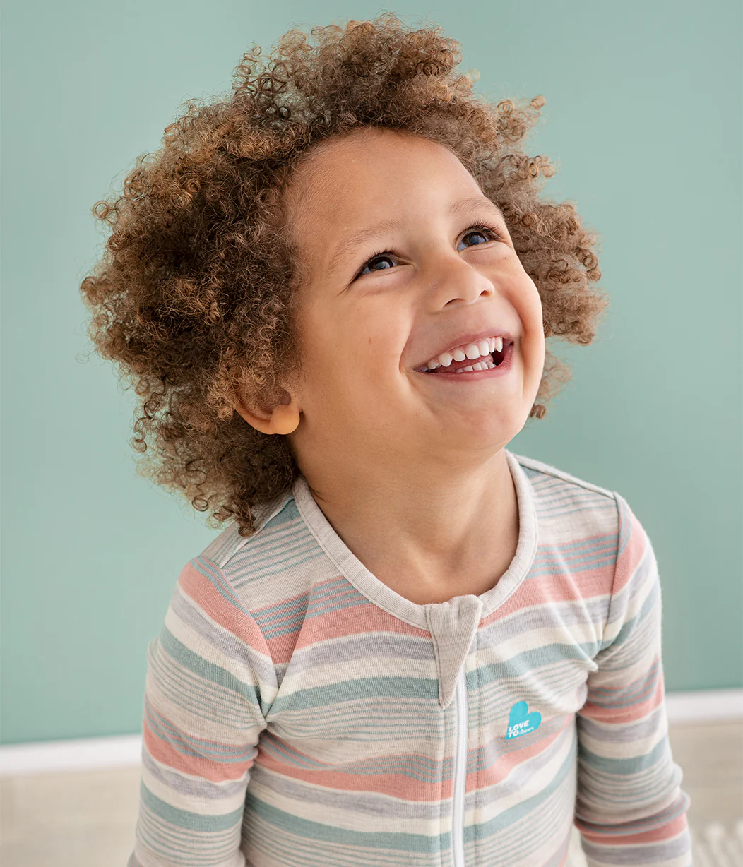 Footless Romper Merino Wool Olive Stripe - Image 7