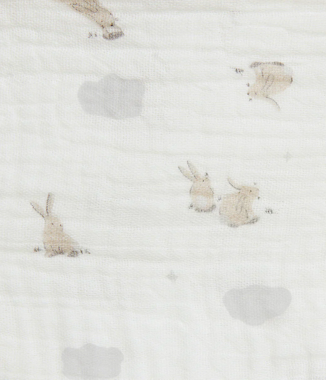 Baby Bath Bundle | Hooded Towel, Wash Cloth | Cloud Bunnies - Image 6