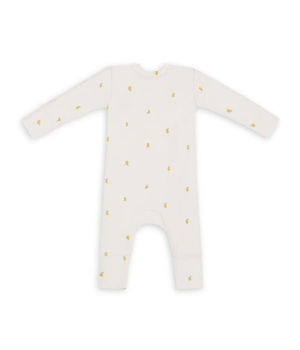 Romper Snug Fit Viscose from Bamboo Cream Lemons - Image 3