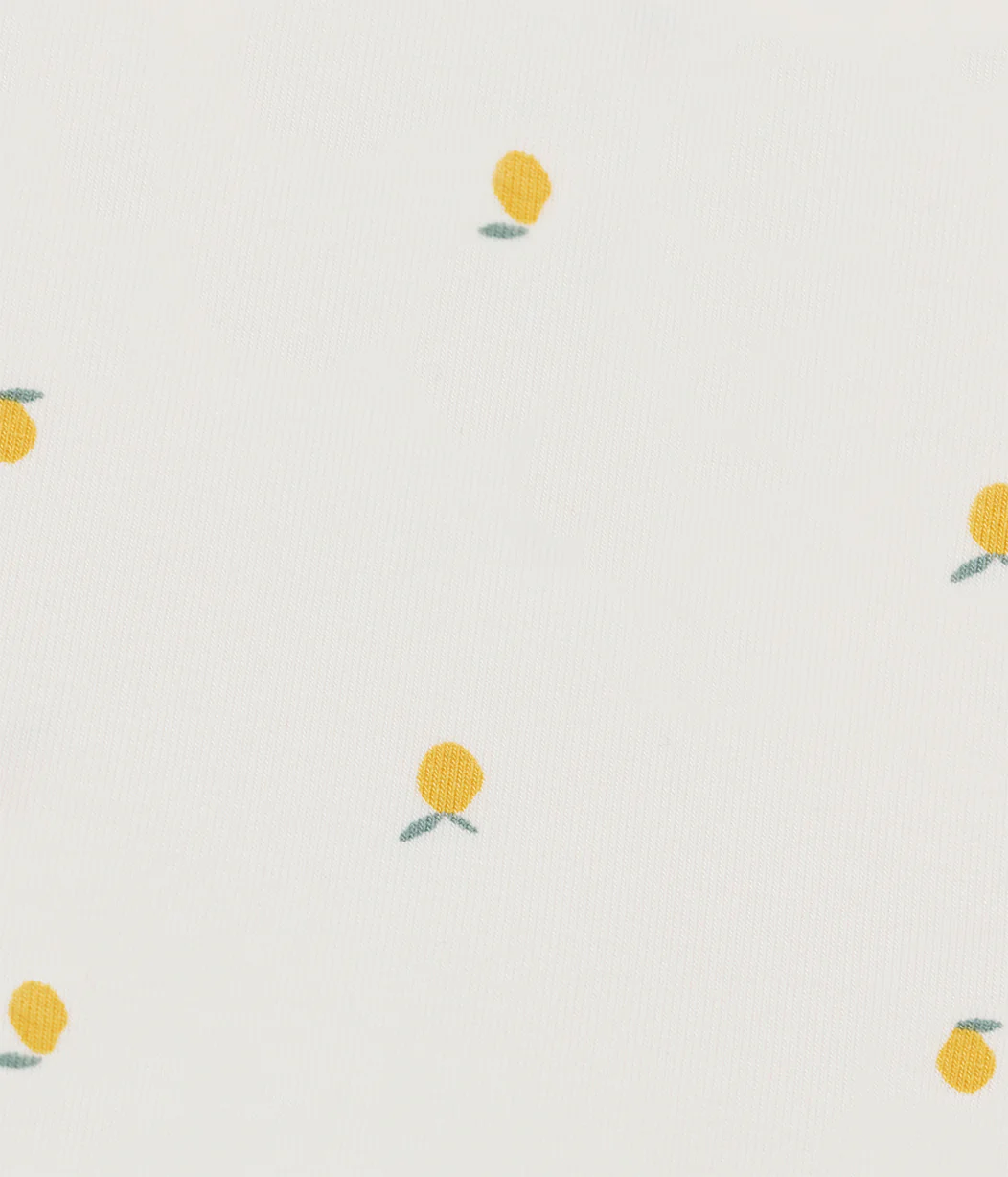 Romper Snug Fit Viscose from Bamboo Cream Lemons - Image 4