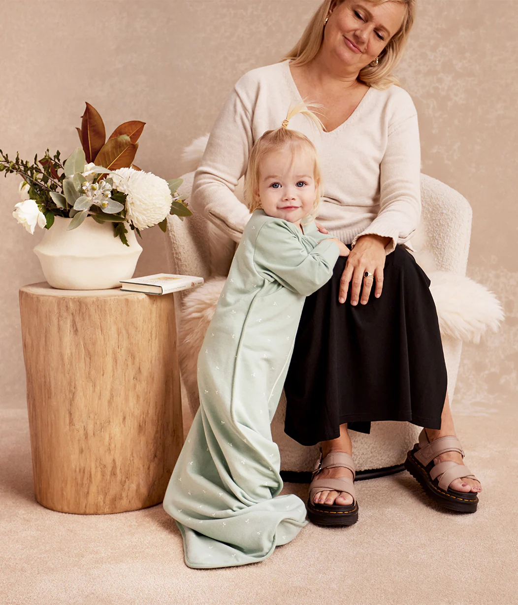 Sleep Bag Long Sleeve 1.5 TOG Cotton Olive Twigs - Image 8