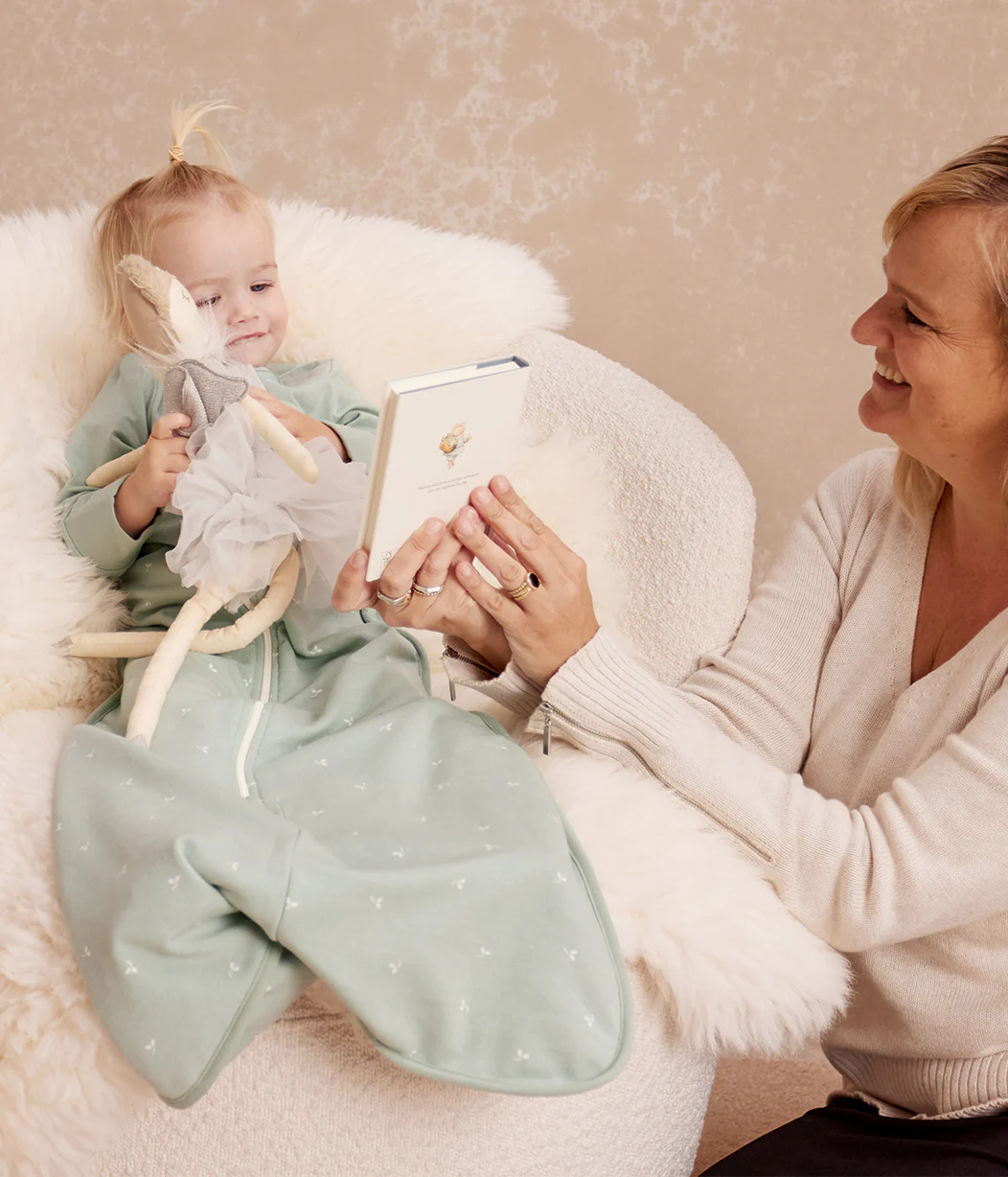 Sleep Bag Long Sleeve 1.5 TOG Cotton Olive Twigs - Image 9