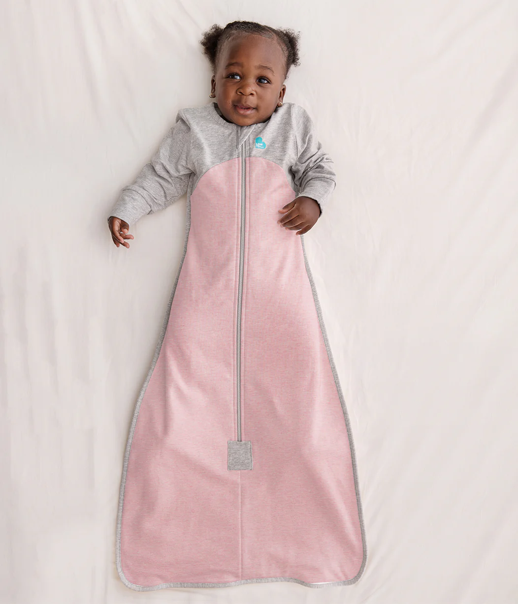 Sleep Bag Long Sleeve 1.0 TOG Organic Cotton Rose - Image 4