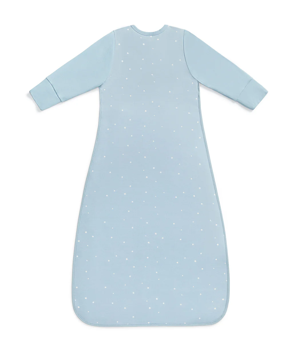 Sleep Bag Long Sleeve 1.0 TOG Cotton Powder Blue Twinkle - Image 3