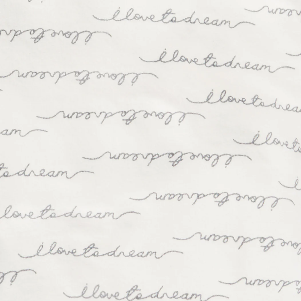 Sleep Bag Short Sleeve 1.5 TOG Organic Cotton White Dreamer - Image 3