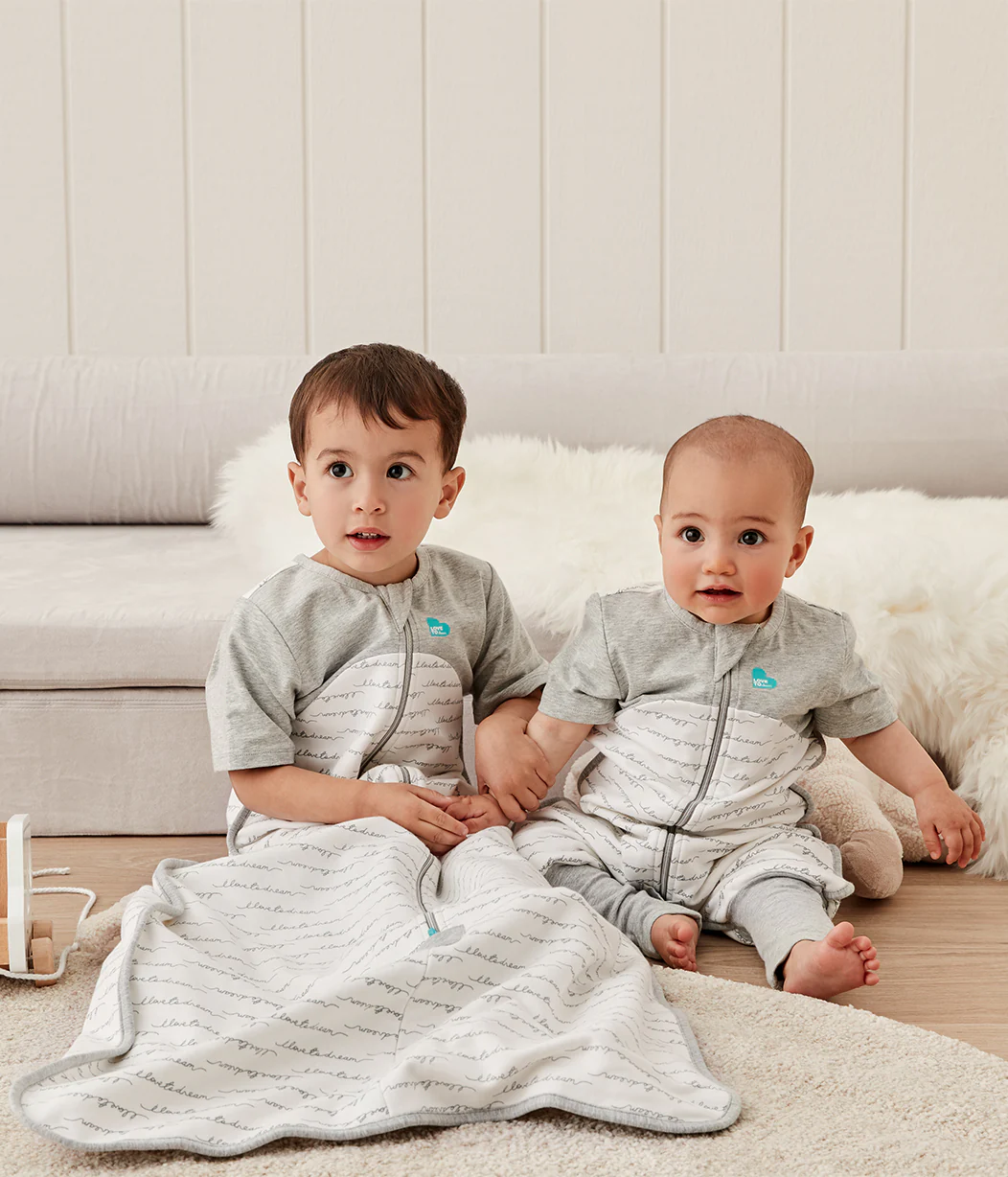 Sleep Bag Short Sleeve 1.5 TOG Organic Cotton White Dreamer - Image 4