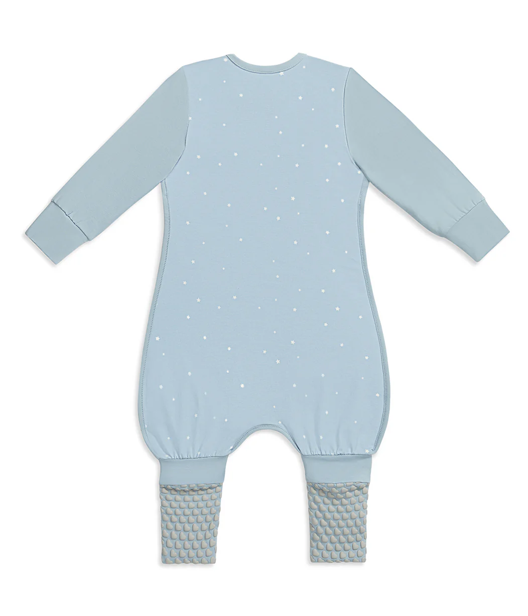 Sleep Suit Long Sleeve 1.0 TOG Cotton Powder Blue Twinkle - Image 3