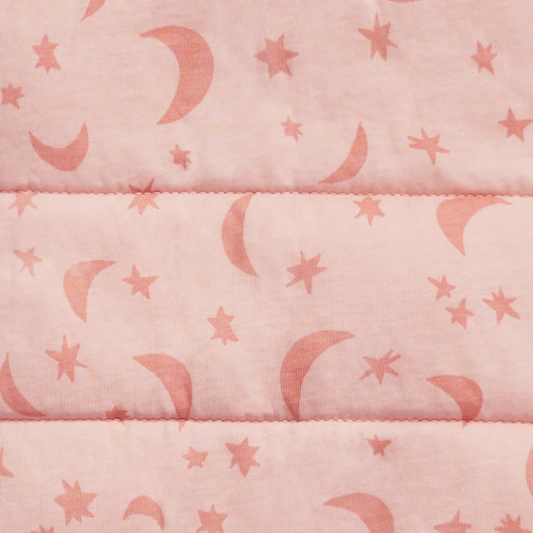 Sleep Suit Long Sleeve 2.5 TOG Cotton Pink Moonlight - Image 5