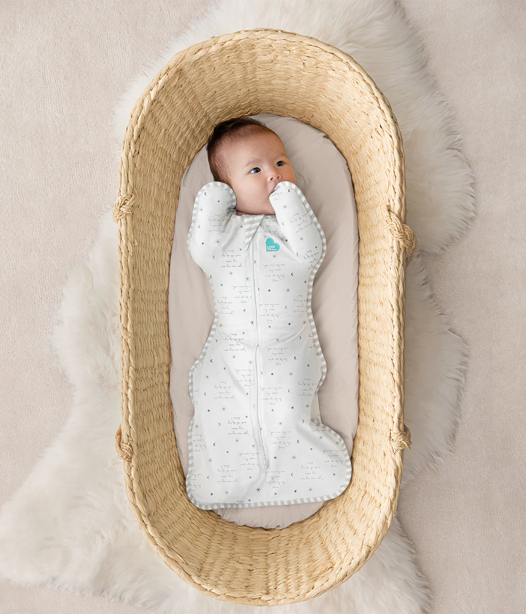Swaddle Up™ 0.2 TOG Cotton White You Are My - Image 3