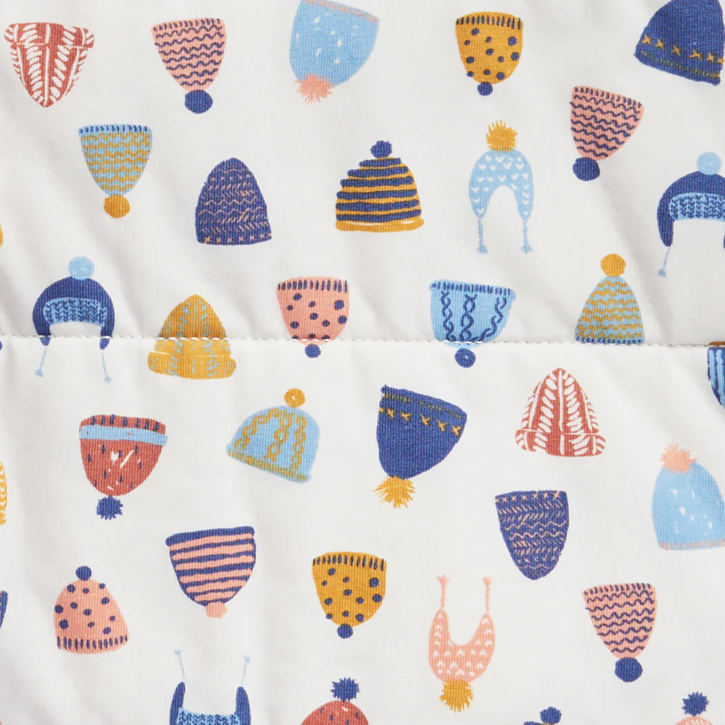 Swaddle Up™ Hip Harness 2.5 TOG Cotton White Happy Hats - Image 3