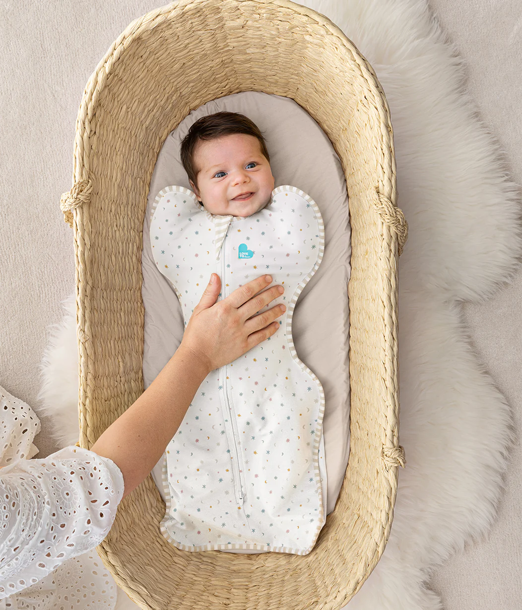 Swaddle Up™ 0.2 TOG Organic Cotton White Starlight - Image 4
