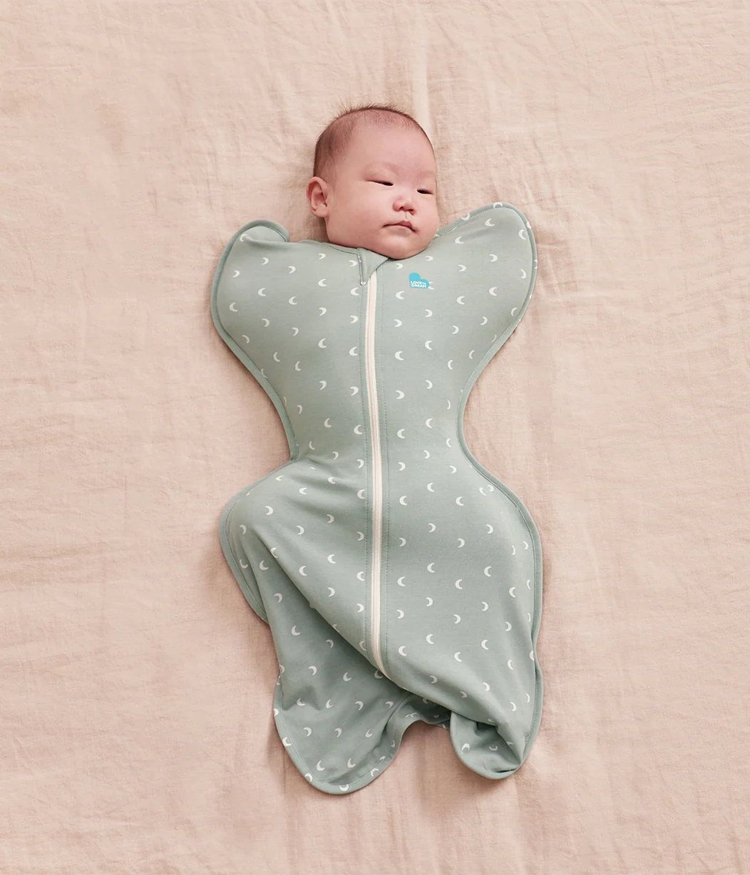 Swaddle Up™ 1.0 TOG Cotton Olive Moon - Image 5