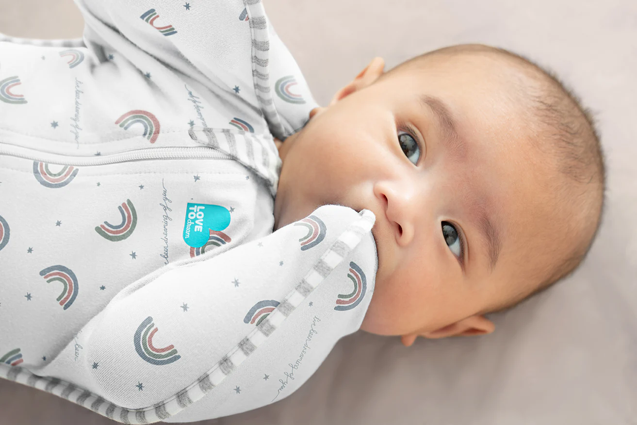 Swaddle Up™ 1.0 TOG Cotton White Rainbow Dream - Image 3