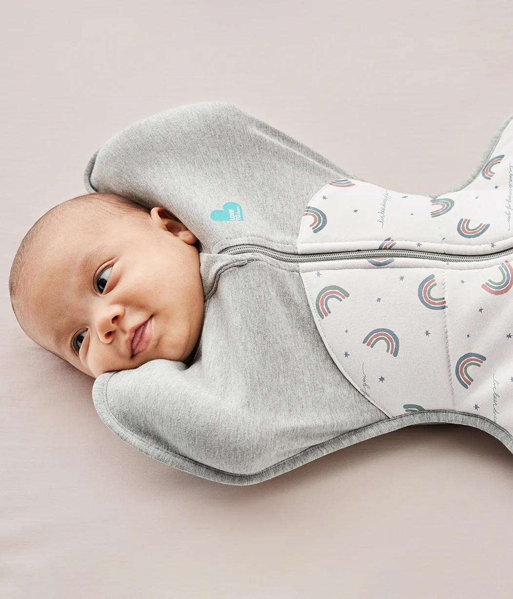 Swaddle Up™ 2.5 TOG Cotton White Rainbow Dream - Image 6