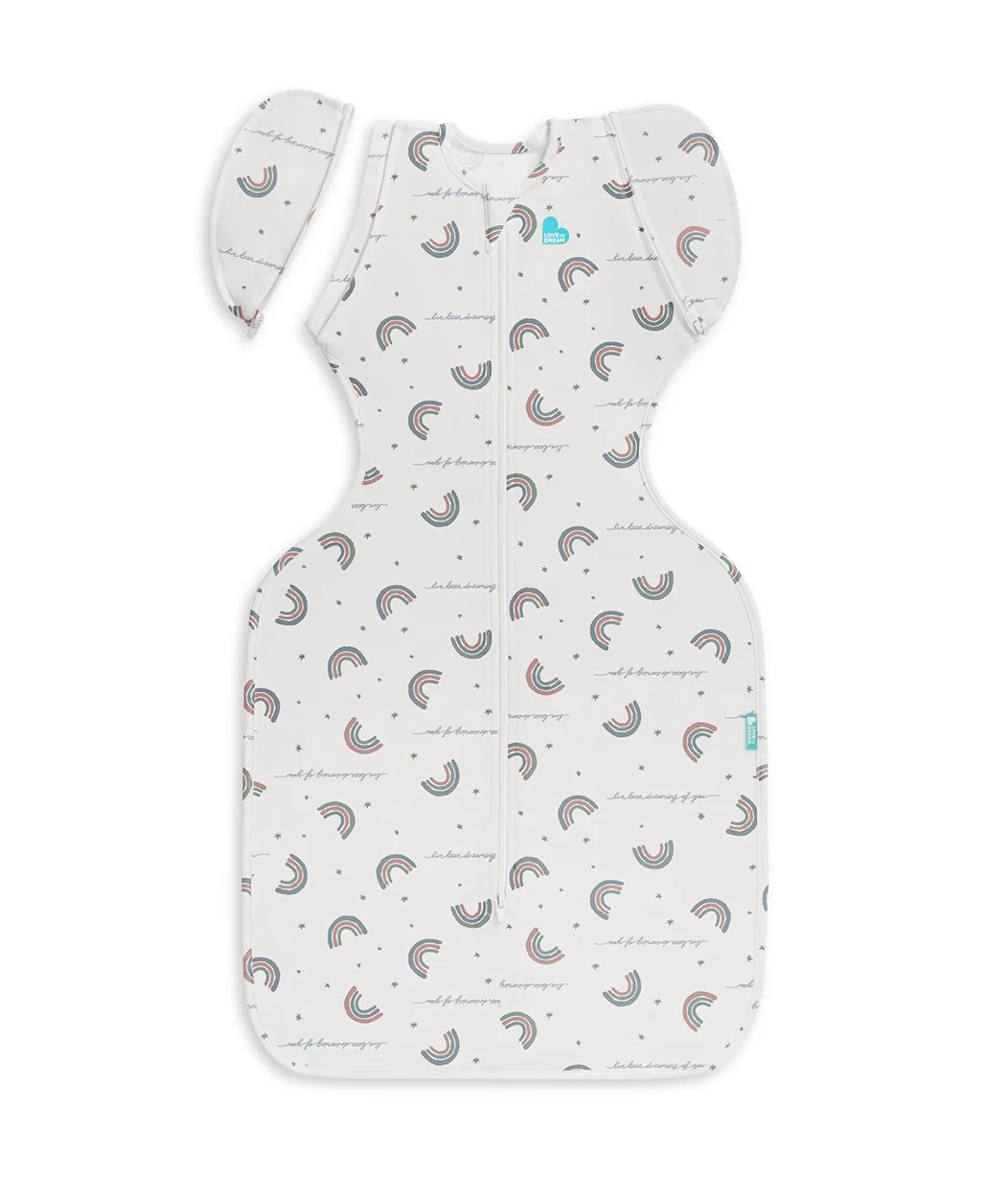 Swaddle Up™ Transition Bag 1.0 TOG Cotton White Rainbow Dream - Image 4