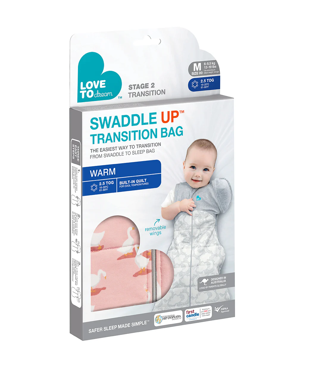 Swaddle Up™ Transition Bag 2.5 TOG Cotton Pink Silly Goose - Image 6