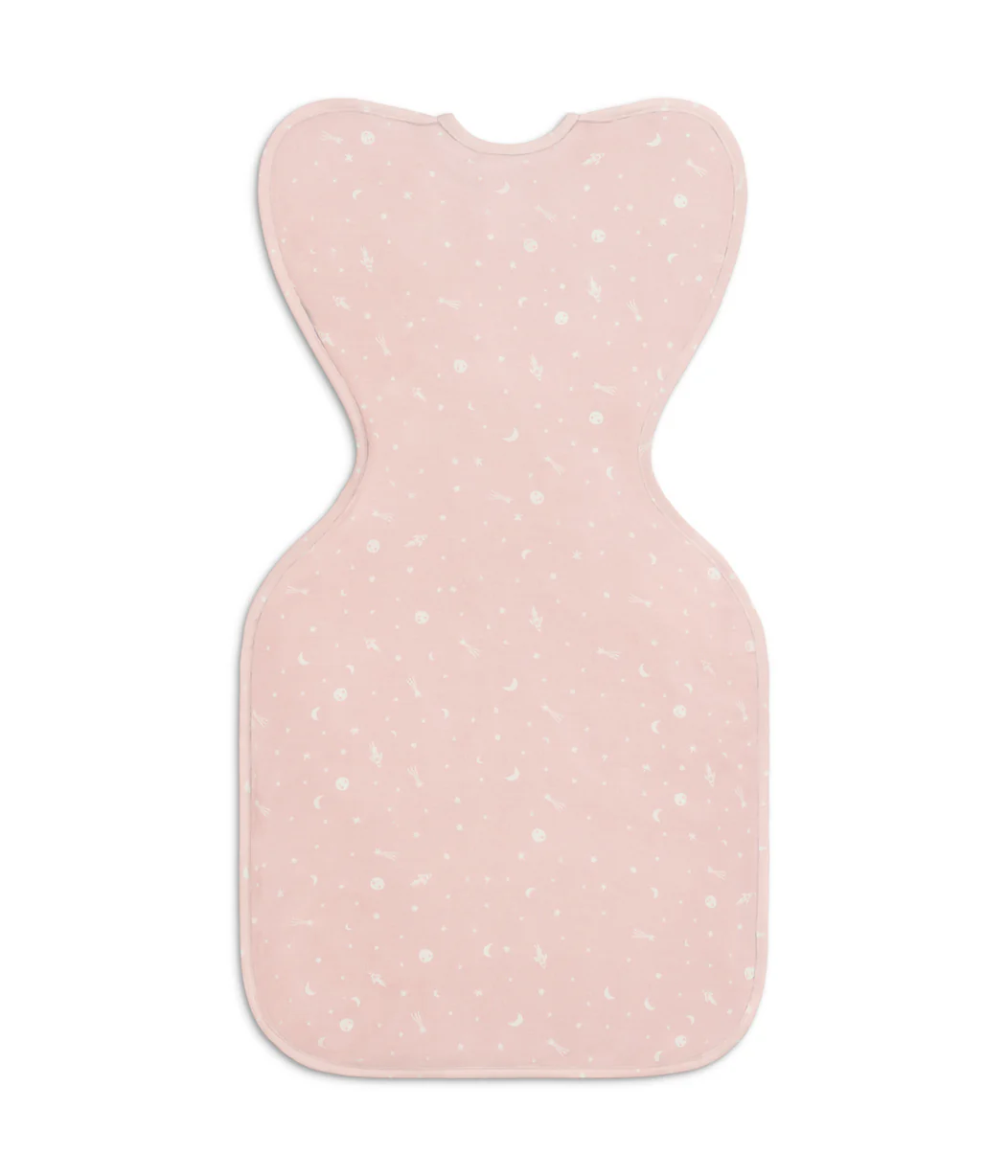 Swaddle Up™ 1.0 TOG Viscose from Bamboo Marle Pink Time and Space - Image 3