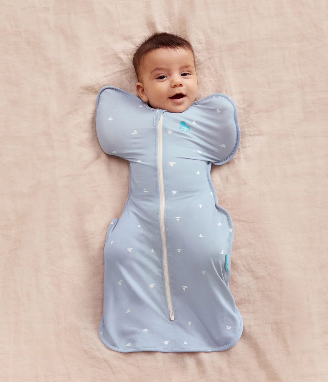 Swaddle Up™ 1.0 TOG Viscose from Bamboo Mist Blue Boats - Image 5